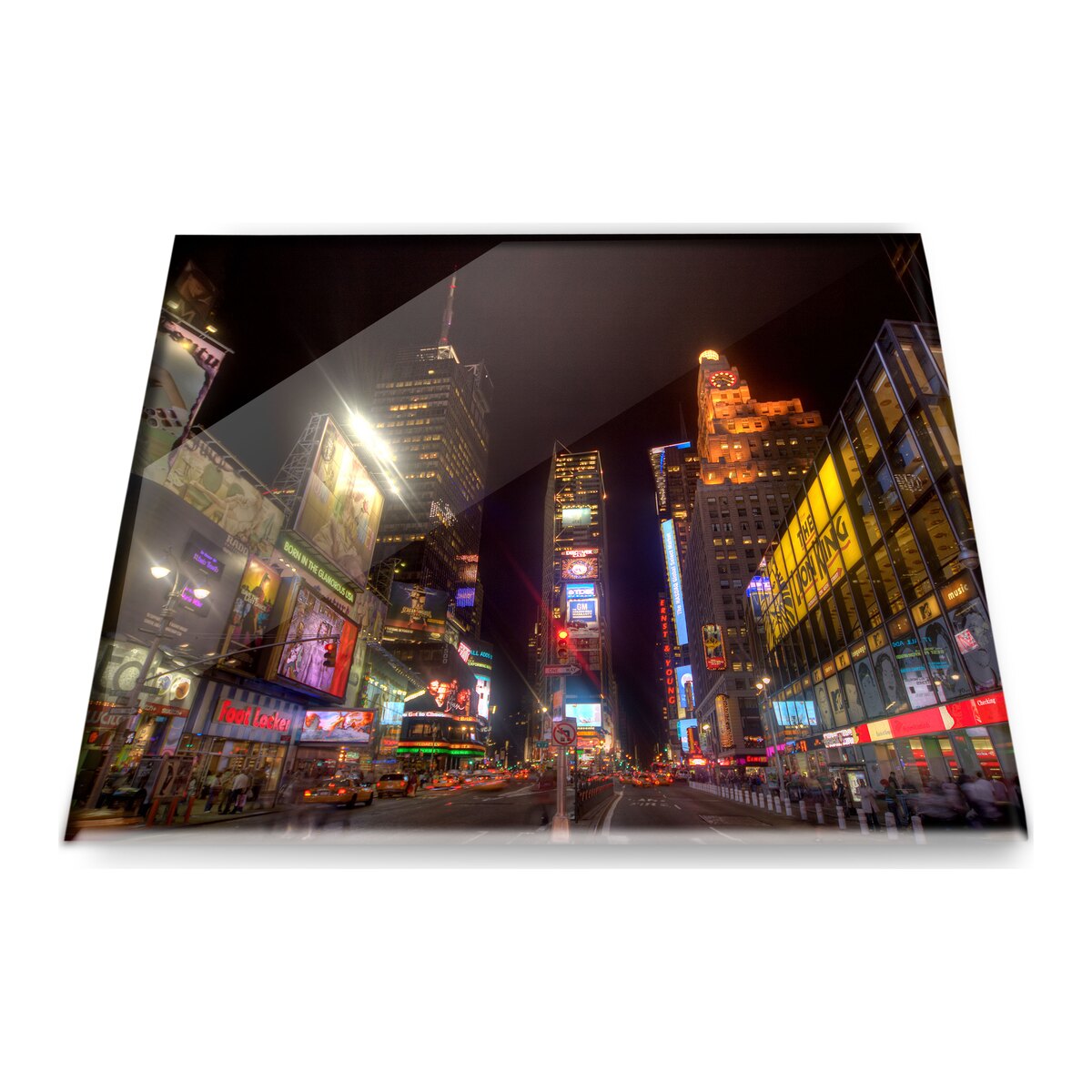Acrylite, cuadro con la foto en papel perla metalizado detrás de la placa