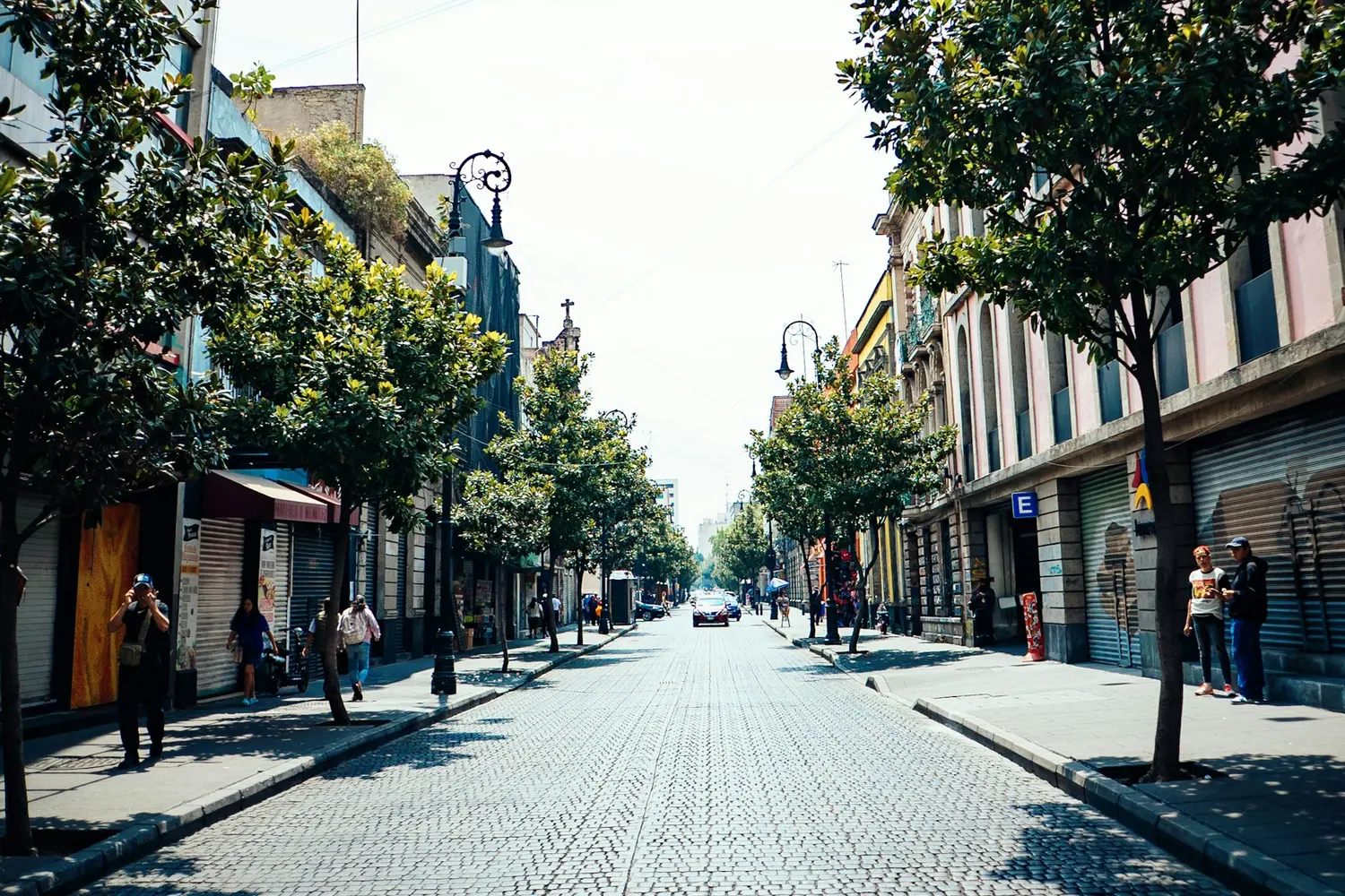 Calle peatonal del Centro Histórico de la Ciudad de México